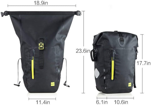 Rhinowalk Waterproof Bike Pannier Bag,(for Bicycle Cargo Rack Saddle Bag Shoulder Bag-Rk19661 25L