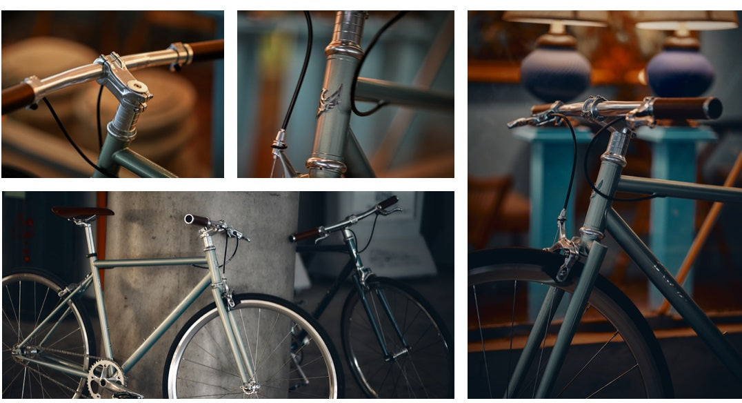 EIRA Trendy Urban Commuting Retro Steel Frame Bicycle Single-Speed