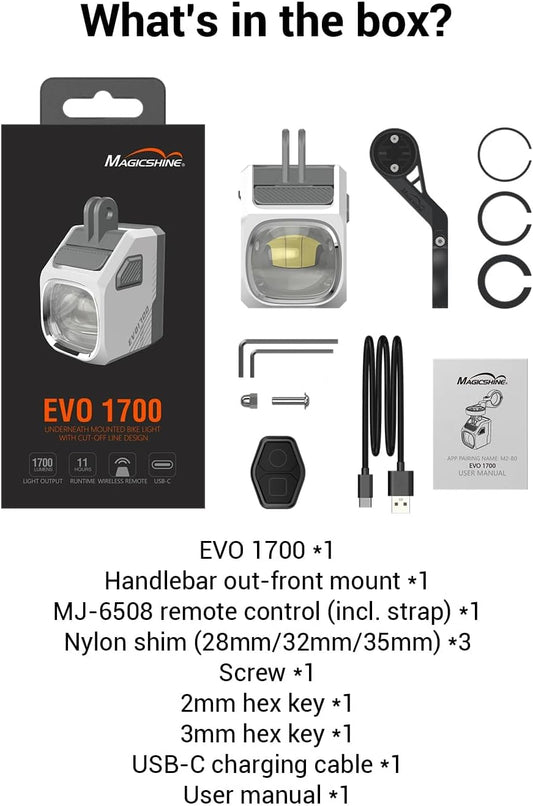 Evo 1700 Underneath Mounted Bike Light