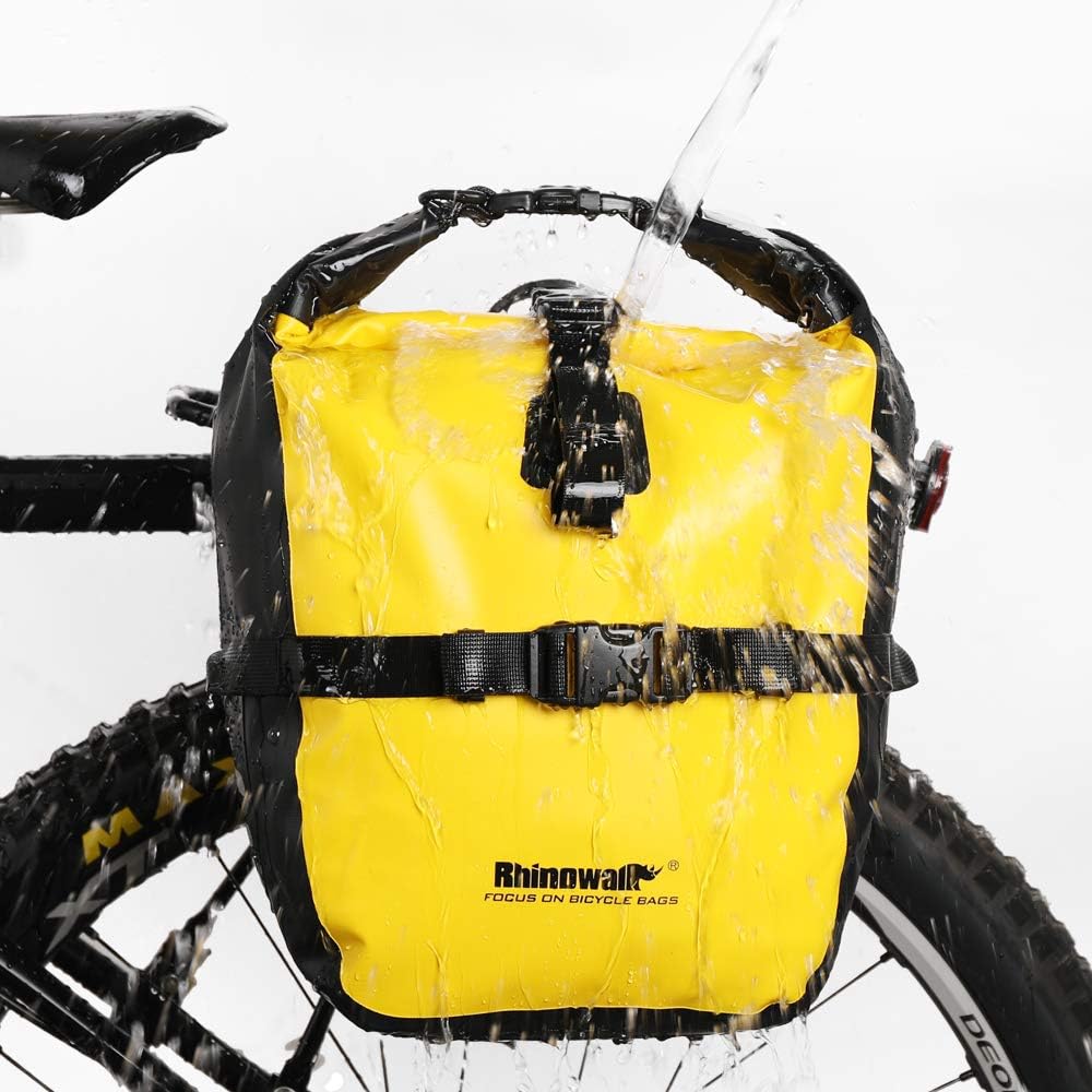 Rhinowalk Waterproof Bike Pannier Bag for Bicycle Cargo Rack Saddle Bag Shoulder Bag Laptop Pannier Rack-Rk19663 20L