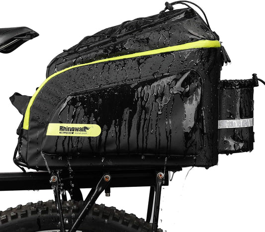 Rhinowalk Trunk Bag Bike Pannier Bag 17L for Bicycle Cargo Rack Saddle Bag Shoulder Bag Laptop Pannier Rack RK19666 17L