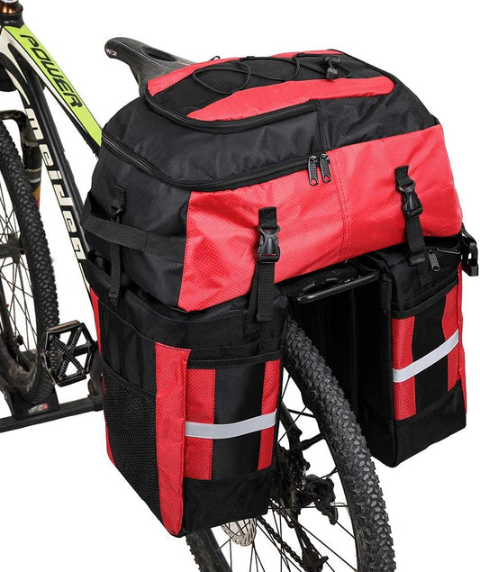 Rhinowalk 3 in 1 Pannier Bag Bicycle Rack Trunks Rear Seat Multifuction Bike Rack Bag 70L