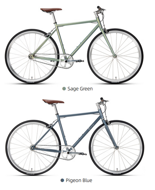 EIRA Trendy Urban Commuting Retro Steel Frame Bicycle Single-Speed