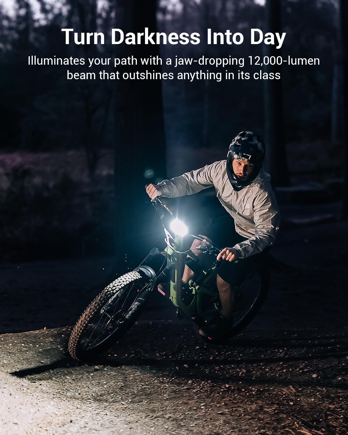 Magicshine MONTEER 12000 Mountain Bike Light,IPX6 Waterproof 12000 Lumen Max Output,20,000mAh Type-C Battery Pack With R