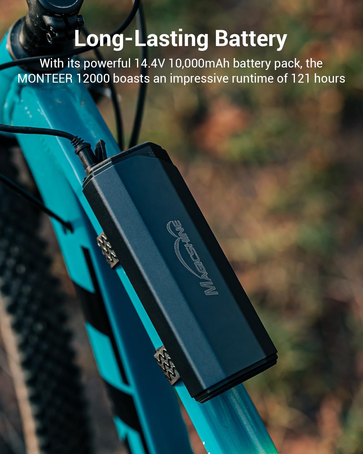 Magicshine MONTEER 12000 Mountain Bike Light,IPX6 Waterproof 12000 Lumen Max Output,20,000mAh Type-C Battery Pack With R