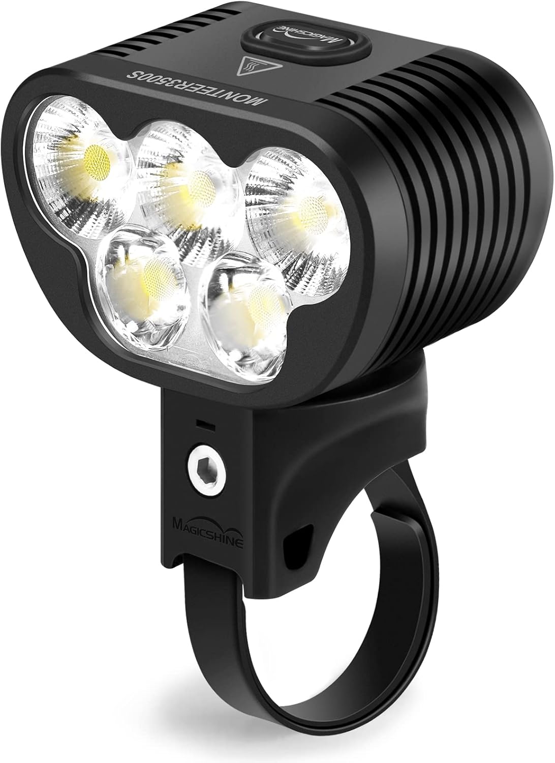 Magicshine Monteer 3500S Nebula Mountain Bike Light, 3500 Lumens Max Actual Output, 1800 Lumen Flood,1400 Lumen Spot, 52